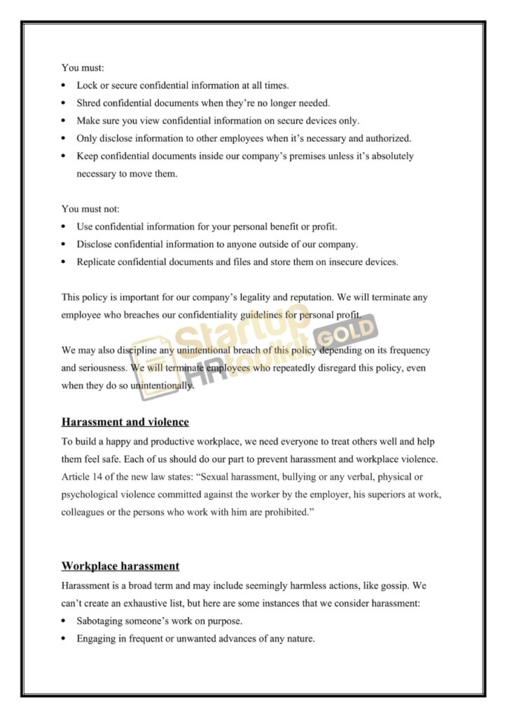 Employee Handbook 7